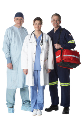 picture of healthcare providers and possible ACLS students